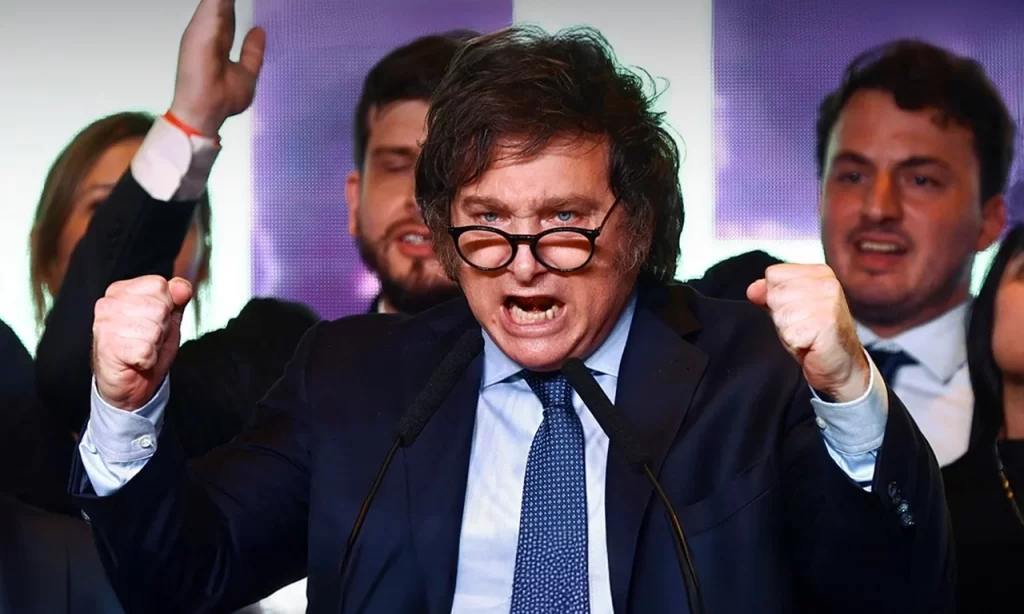 Milei tras el triunfo en las elecciones de medio término