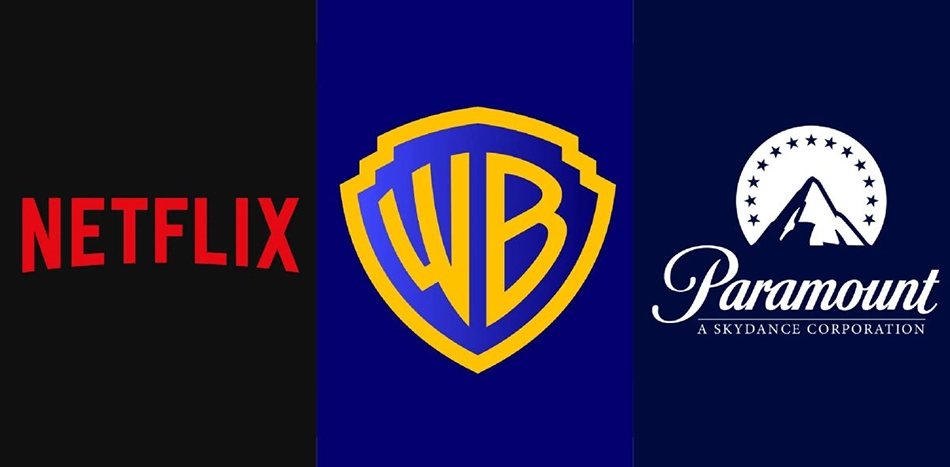 logotipos de warner paramount netflix