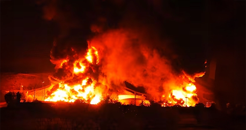 Explosión en la guerra de Irán