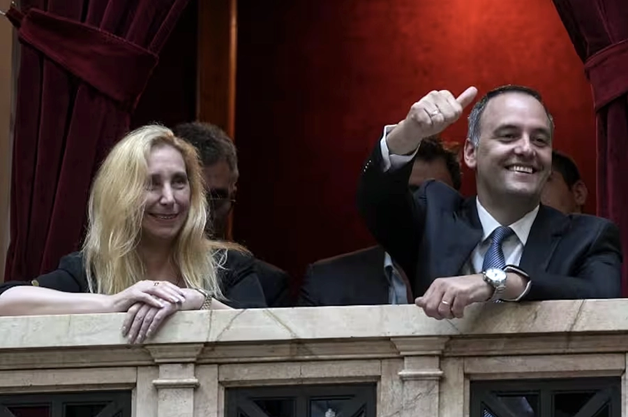 Karina Milei y Adorni en el Congreso de la Nación