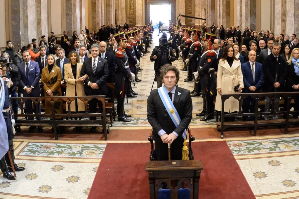 Milei en tedeum 2026