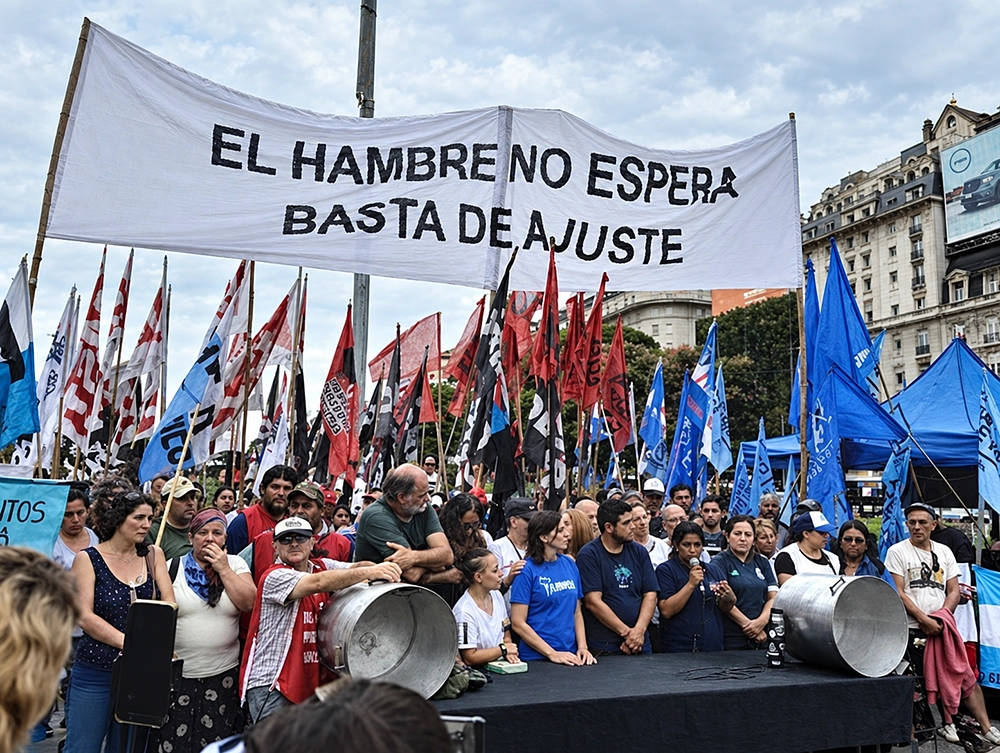 manifestación de endeudados argentinos