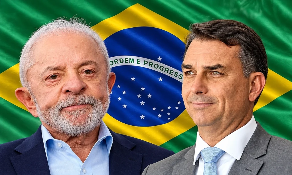 Luiz Inácio Lula da Silva y Flavio Bolsonaro