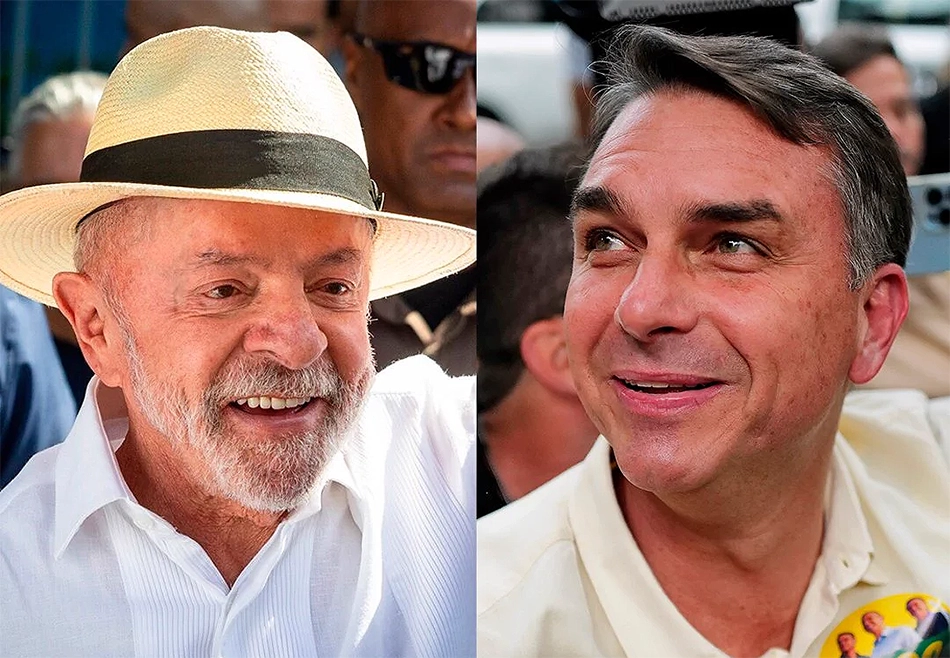 Luiz Inácio Lula da Silva y Flavio Bolsonaro